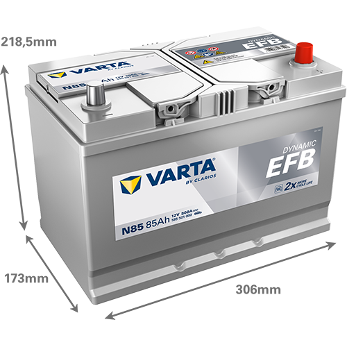 Baterie auto EFB 85ah 800a 12v VARTA 585501080K262