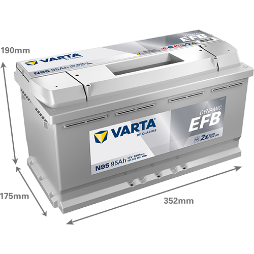 Baterie auto EFB 95ah 850a 12v VARTA 595500085K262