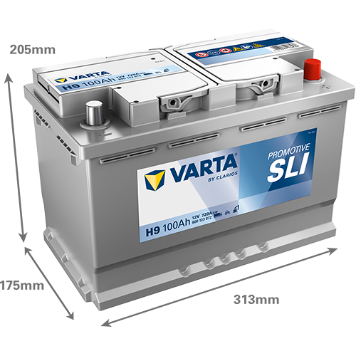 Baterie auto 100ah 720a 12v VARTA 600123072K182