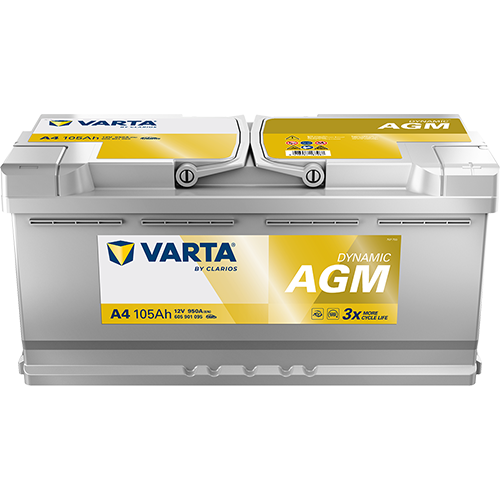 Baterie auto AGM 105ah 950a 12v VARTA 605901095K262