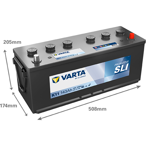 Baterie camion 143ah 900a 12v VARTA 643107090K182