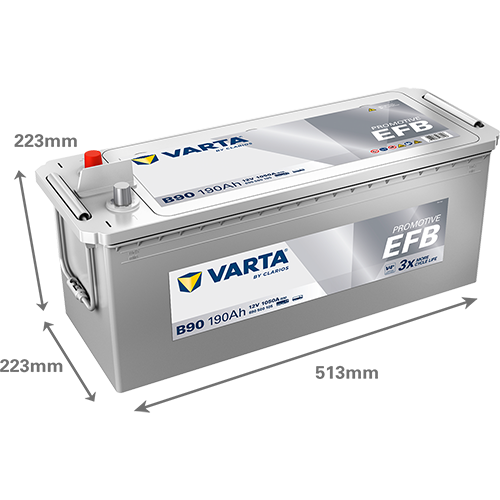Baterie camion 190ah 1050a 12v VARTA 690500105K182