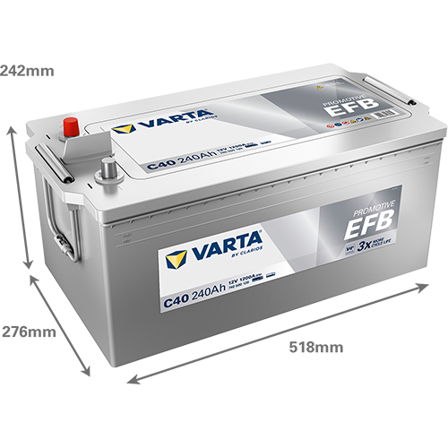 Baterie camion 240ah 1200a 12v VARTA 740500120K182