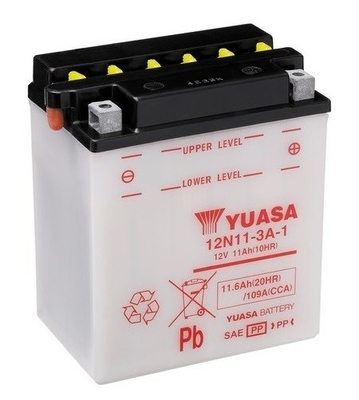 Baterie moto 12ah 109a 12v YUASA 12N11-3A-1
