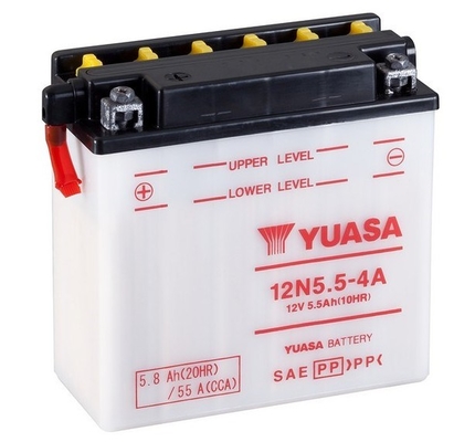 Baterie moto 6ah 55a 12v YUASA 12N5.5-4A
