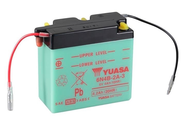 Baterie moto 4ah  6v YUASA 6N4B-2A-3