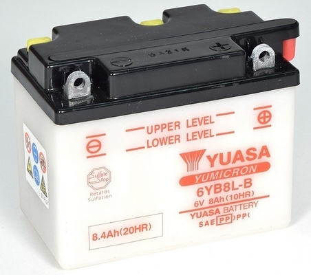 Baterie moto 8ah  6v YUASA 6YB8L-B