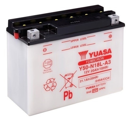 Baterie moto 21ah 240a 12v YUASA Y50-N18L-A3