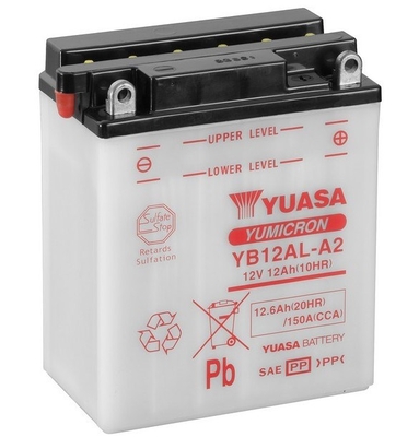 Baterie moto 13ah 150a 12v YUASA YB12AL-A2