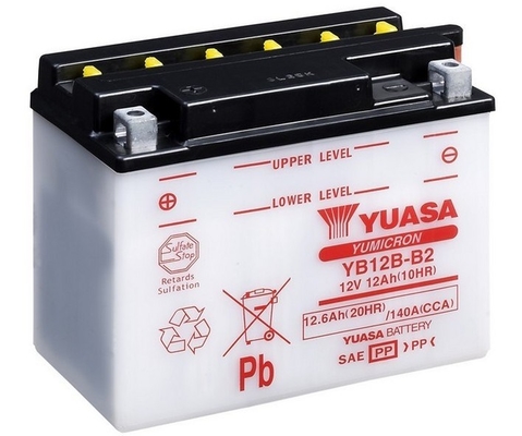 Baterie moto 12ah 140a 12v YUASA YB12B-B2