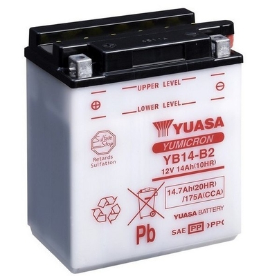Baterie moto 15ah 175a 12v YUASA YB14-B2