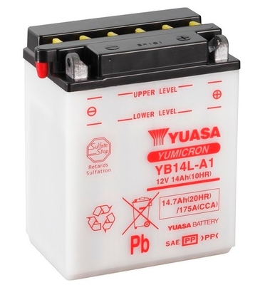 Baterie moto 15ah 175a 12v YUASA YB14L-A1