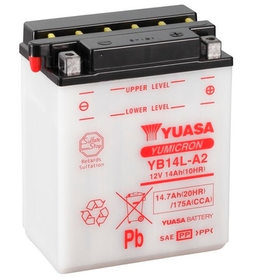 Baterie moto 15ah 175a 12v YUASA YB14L-A2