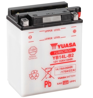 Baterie moto 15ah 175a 12v YUASA YB14L-B2