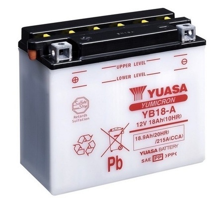 Baterie moto 19ah 215a 12v YUASA YB18-A