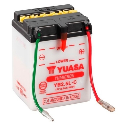 Baterie moto 3ah 15a 12v YUASA YB2.5L-C