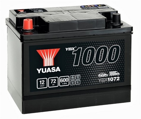 Baterie auto 72ah 600a 12v YUASA YBX1072