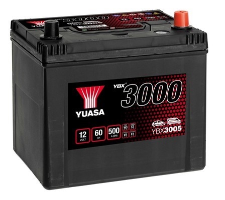 Baterie auto 60ah 500a 12v YUASA YBX3005