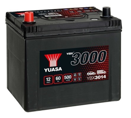 Baterie auto 60ah 500a 12v YUASA YBX3014