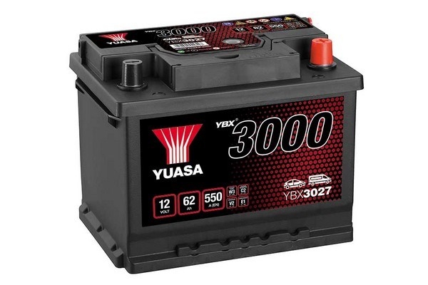 Baterie auto 62ah 550a 12v YUASA YBX3027