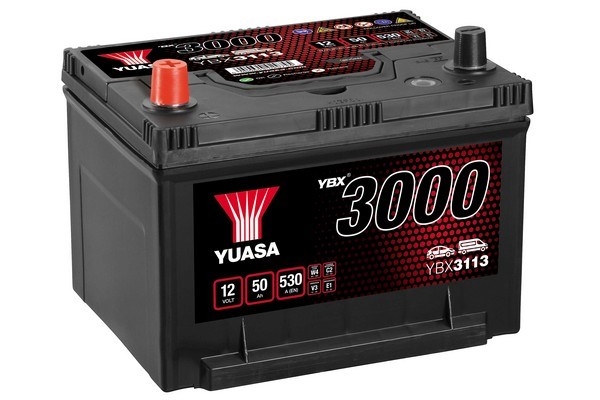 Baterie auto 50ah 530a 12v YUASA YBX3113