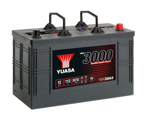 Baterie auto 112ah 870a 12v YUASA YBX3663