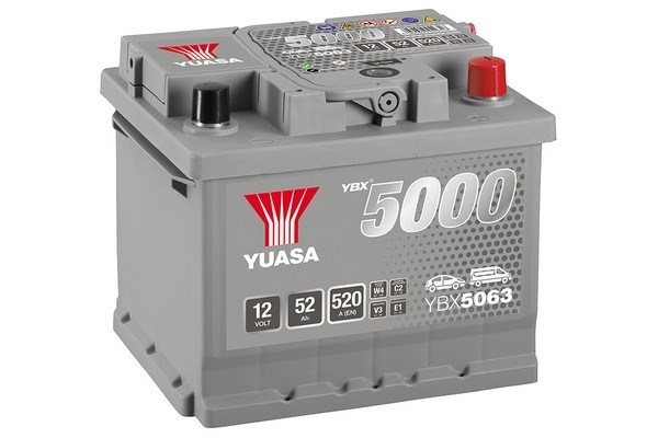 Baterie auto 52ah 520a 12v YUASA YBX5063