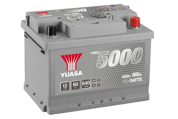 Baterie auto 60ah 640a 12v YUASA YBX5075