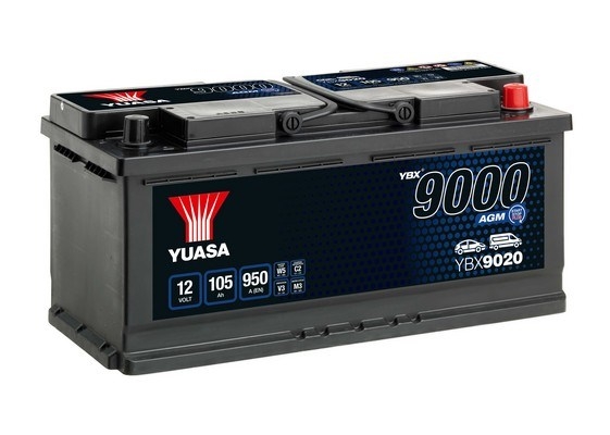 Baterie auto AGM 105ah 950a 12v YUASA YBX9020
