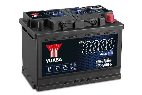 Baterie auto 70ah 760a 12v YUASA YBX9096