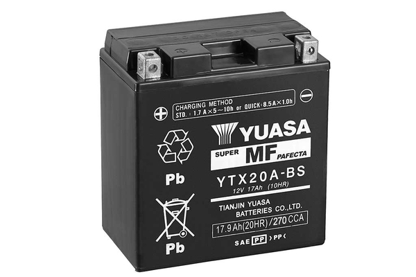 Baterie moto 18ah 270a 12v YUASA YTX20A-BS