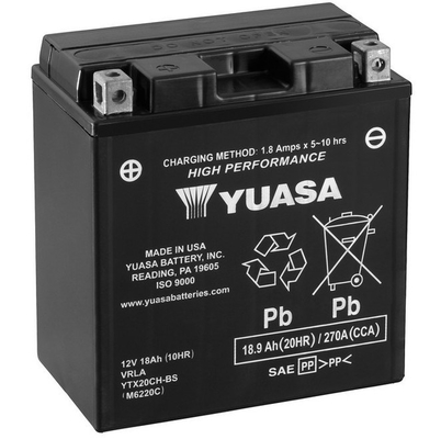 Baterie moto 19ah 270a 12v YUASA YTX20CH-BS