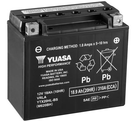 Baterie moto 19ah 310a 12v YUASA YTX20HL-BS