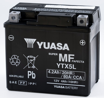 Baterie moto 4ah 80a 12v YUASA YTX5L