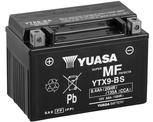 Baterie moto 8ah 135a 12v YUASA YTX9-BS